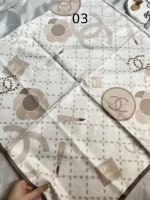 روسری ساتن طرح برند - Image 3