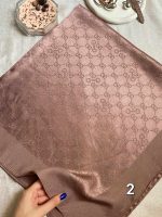 روسری نخ ژاکارد نسکافه‌ای با قواره ۱۰۰ و ایستایی عالی