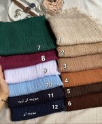 شال نخی پلیسه دور ریش وارداتی با استایی آهار دار - Image 2