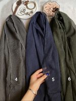 شال حریر ساده مجلسی مدل وارداتی - Image 2
