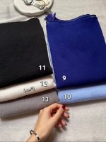 شال پلیسه پفکی ابی